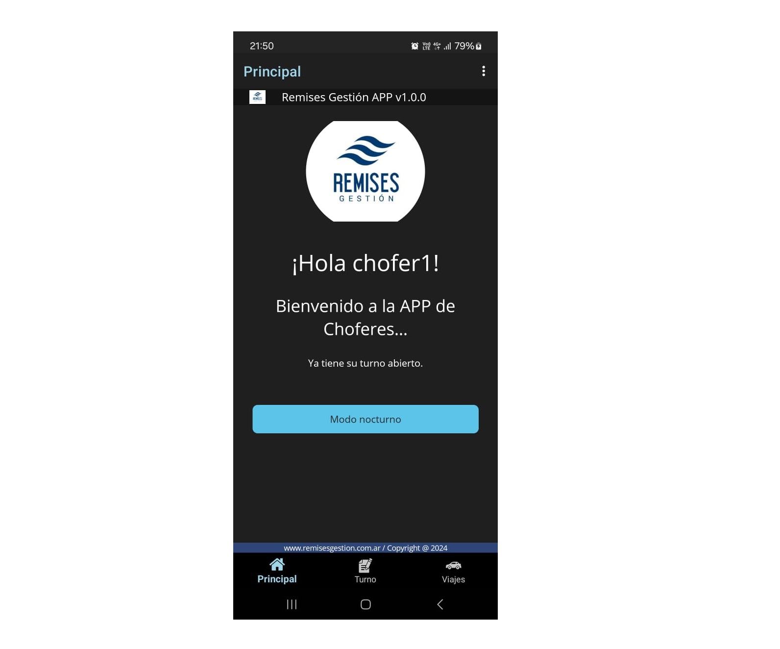 Vista previa App Choferes